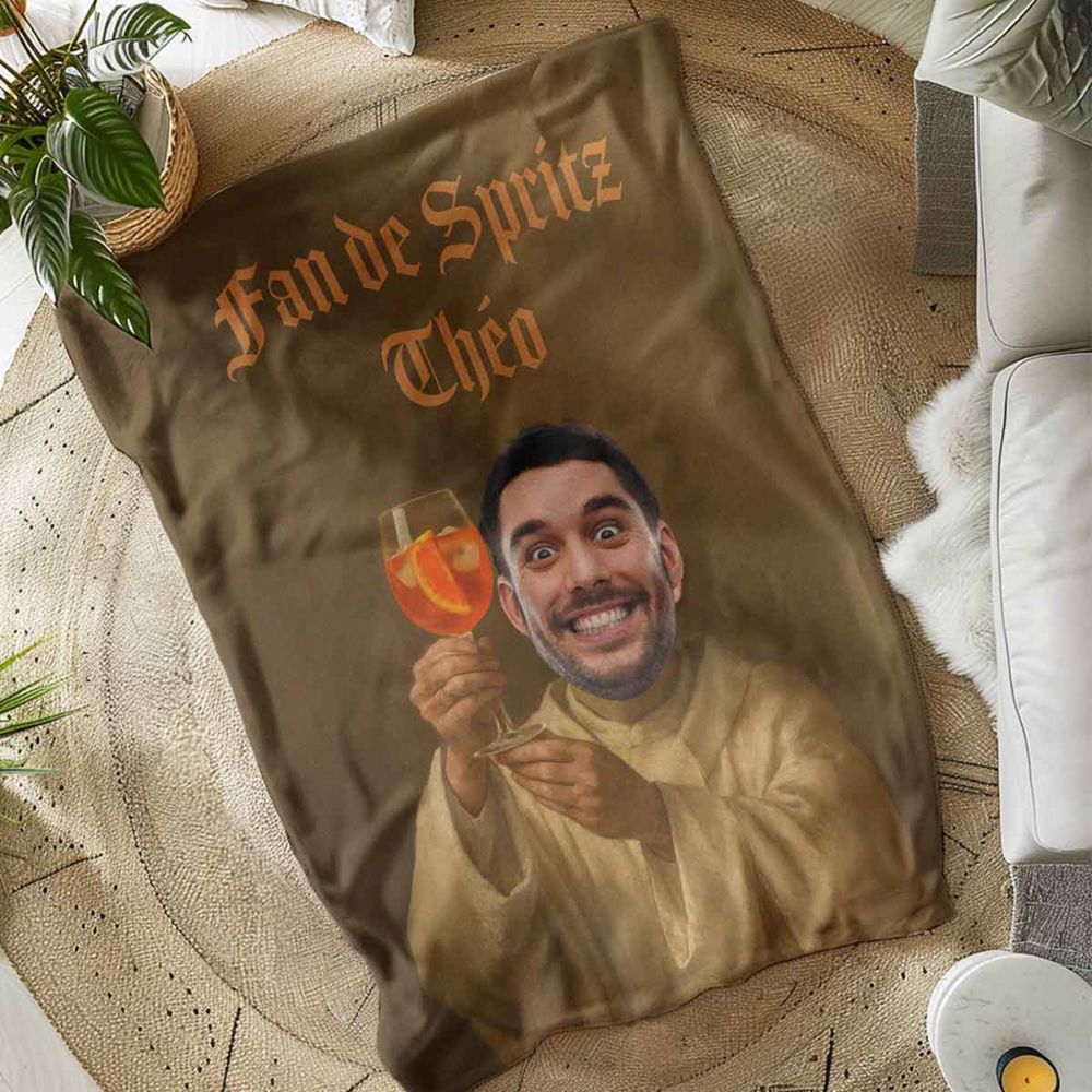 Couverture Aperol personnalisée avec votre visage