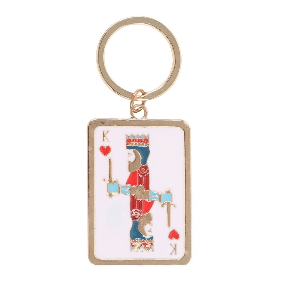 Porte-clé carte « Roi de mon cœur »