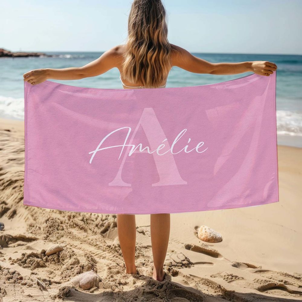 Personalisierbares Handtuch mit Monogramm