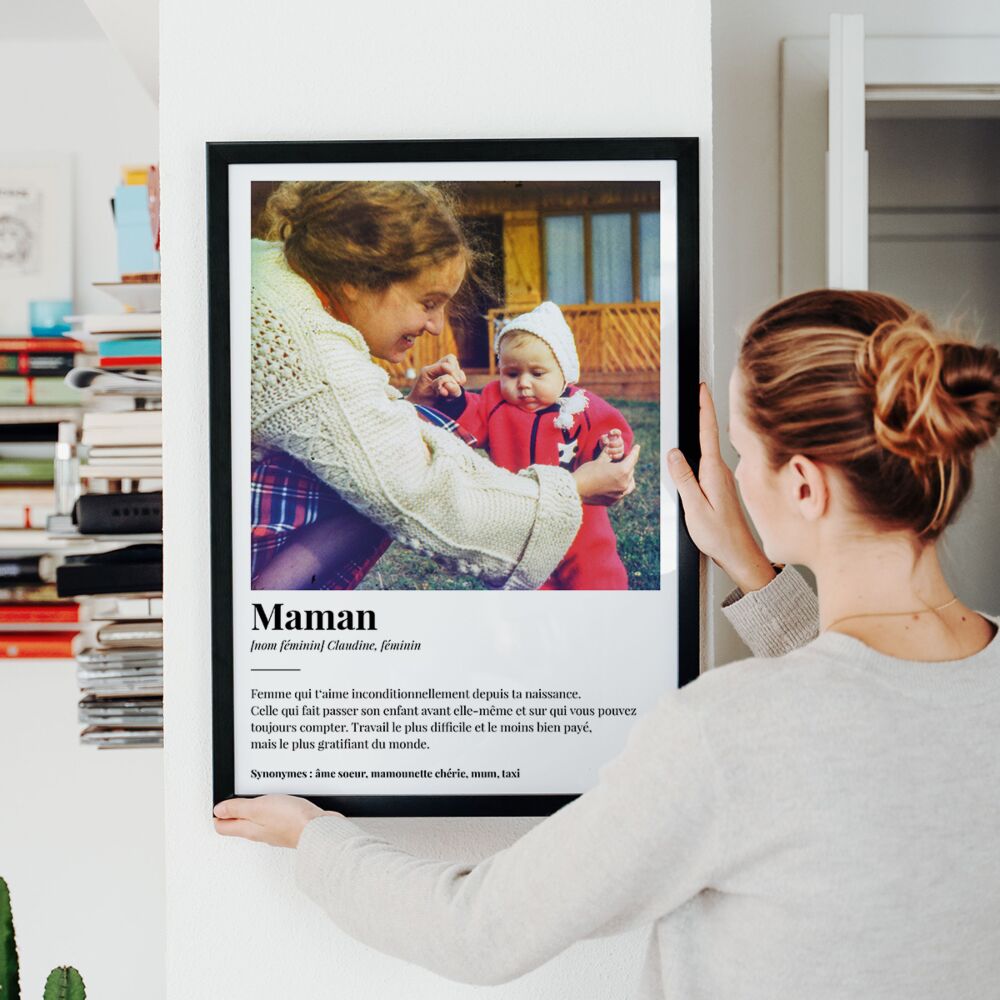 Poster personnalisé avec photo et définition