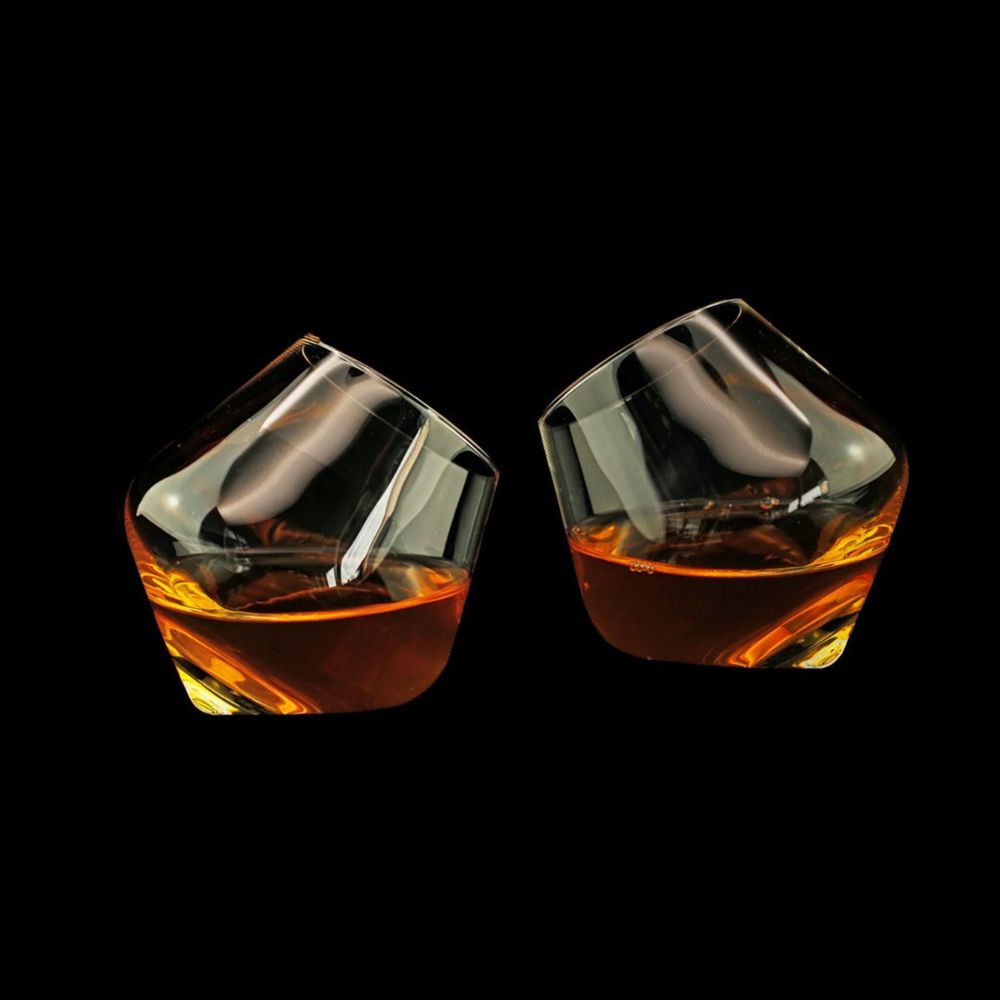 Verres à whisky toupie (Set de 2 verres)
