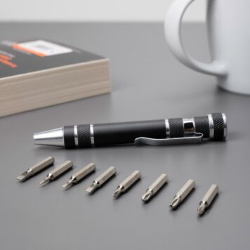 Stylo-tournevis magnétique 8-en-1