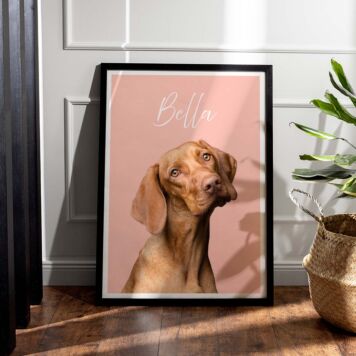 Poster personnalisé avec votre animal de compagnie