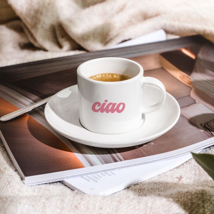 Tasse à café personnalisée avec texte