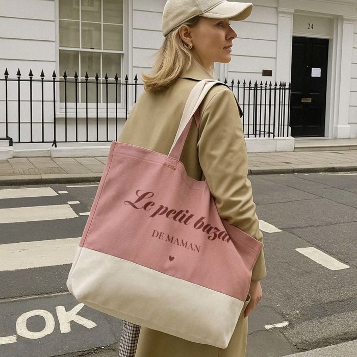 Sac personnalisé avec texte et picto